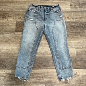 Abercrombie & Fitch Annie High Rise Girlfriend Carpenter Style Size 30/10R